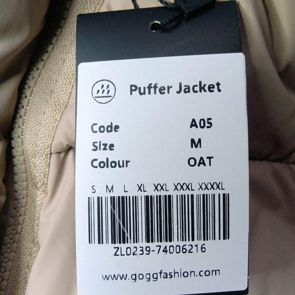 GO.G.G Women's Oat Puffer Vest Size M NWT - Picture 4 of 11